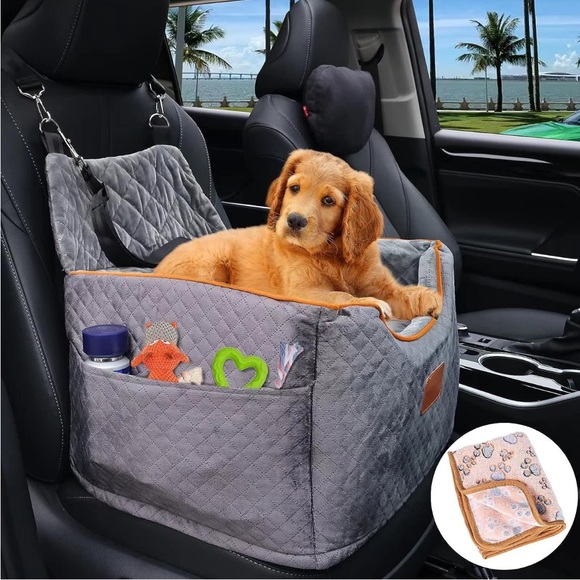 AlfaTok Other - Alfatok Memory Foam Elevated Booster Pet Car Seat w/ Washable Cover NWT